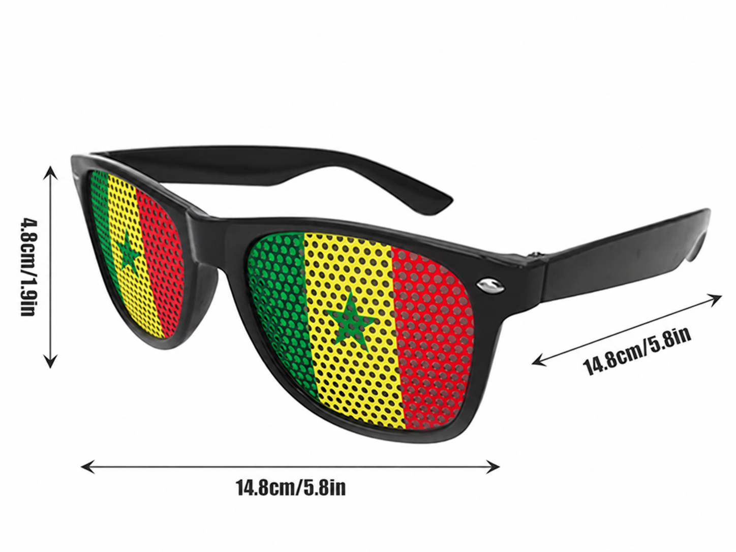 Lunettes sténopé personnalisées aux couleurs d'un drapeau